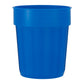 Fluted 16oz Recycled Stadium Cup - Translucent Blue