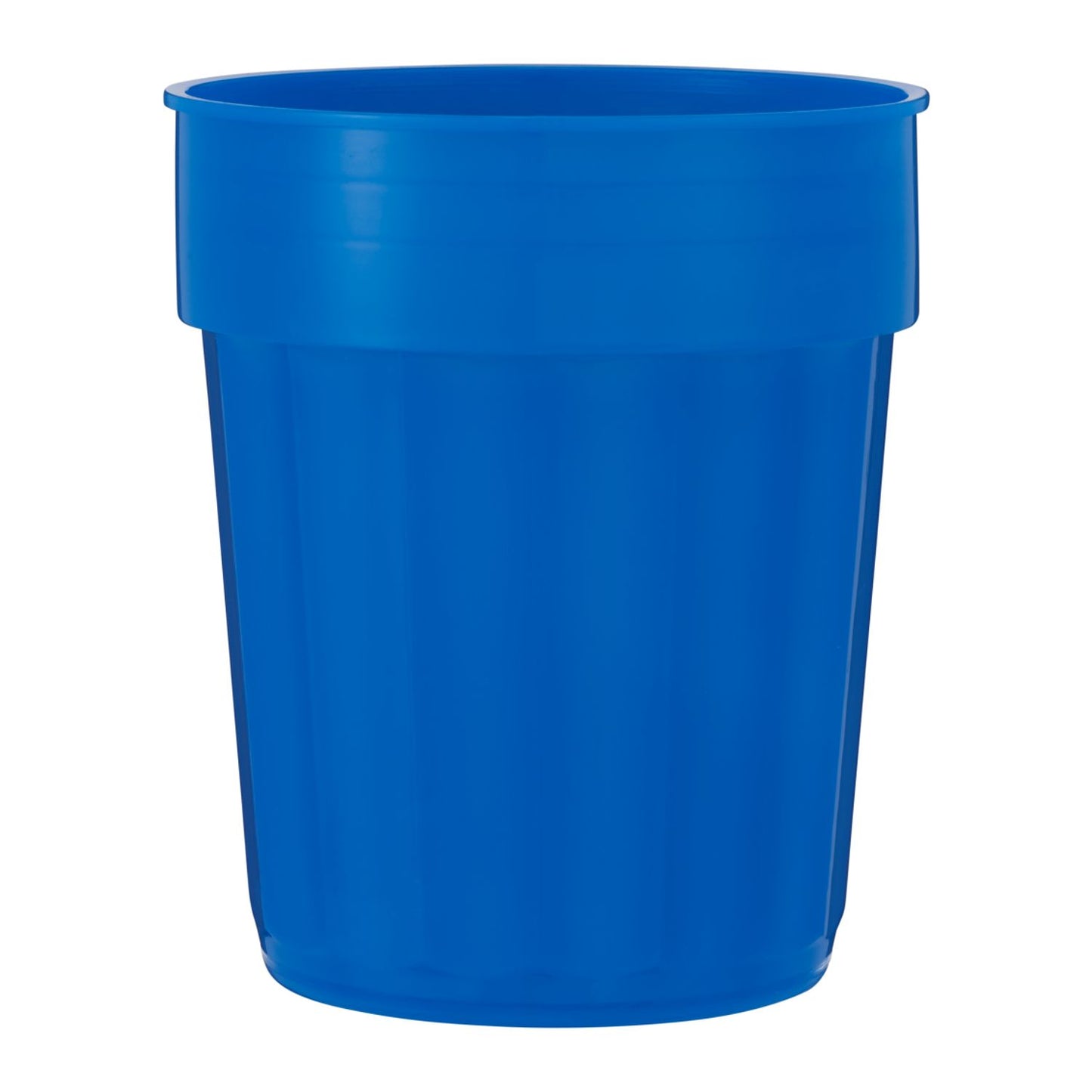 Fluted 16oz Recycled Stadium Cup - Translucent Blue