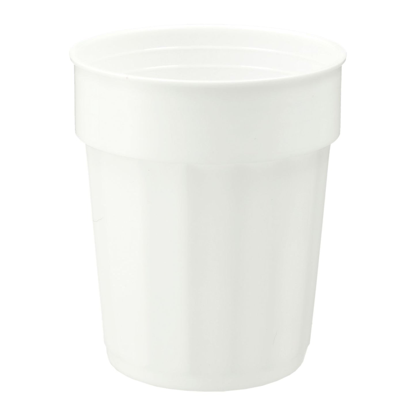 Fluted 16oz Recycled Stadium Cup - White