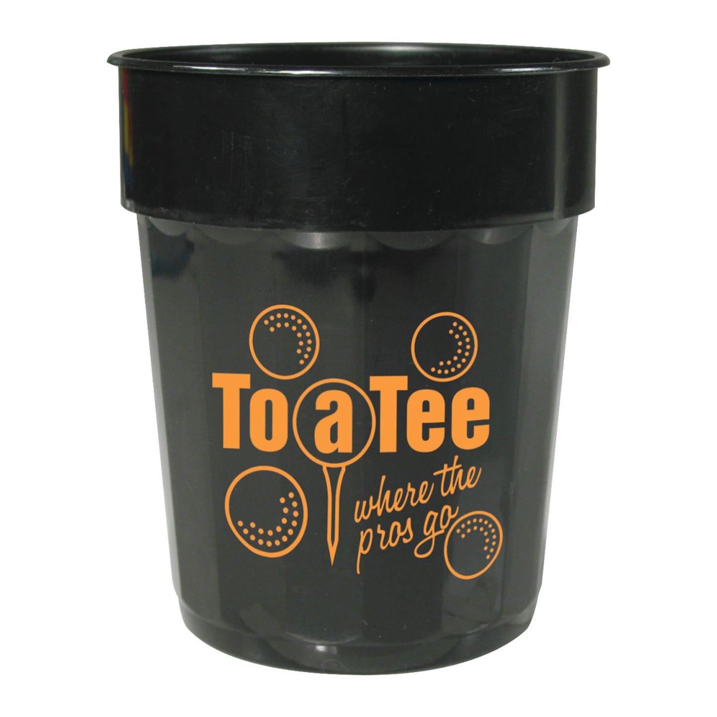 Fluted 16oz Recycled Stadium Cup - Black