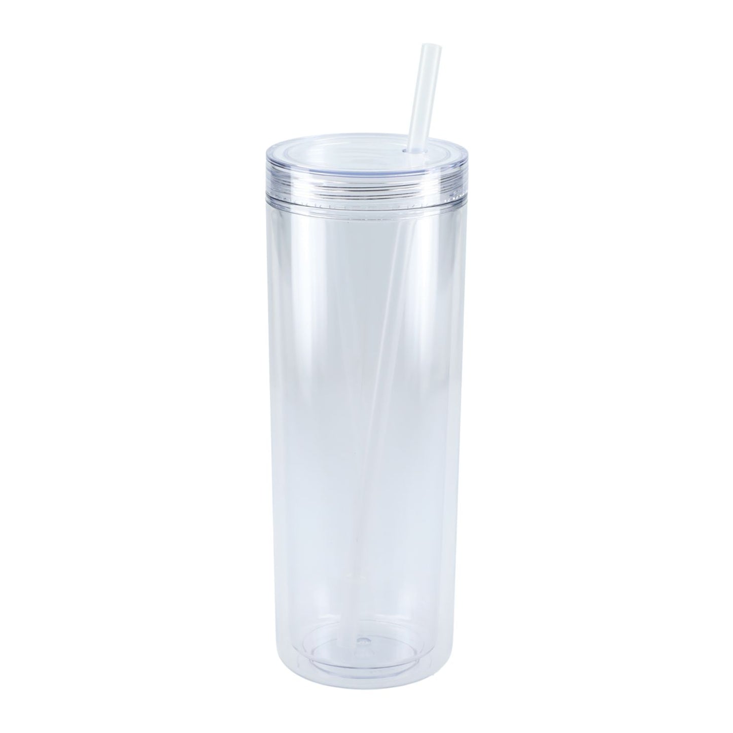 Chroma Recycled Acrylic Skinny Tumbler 16oz - White