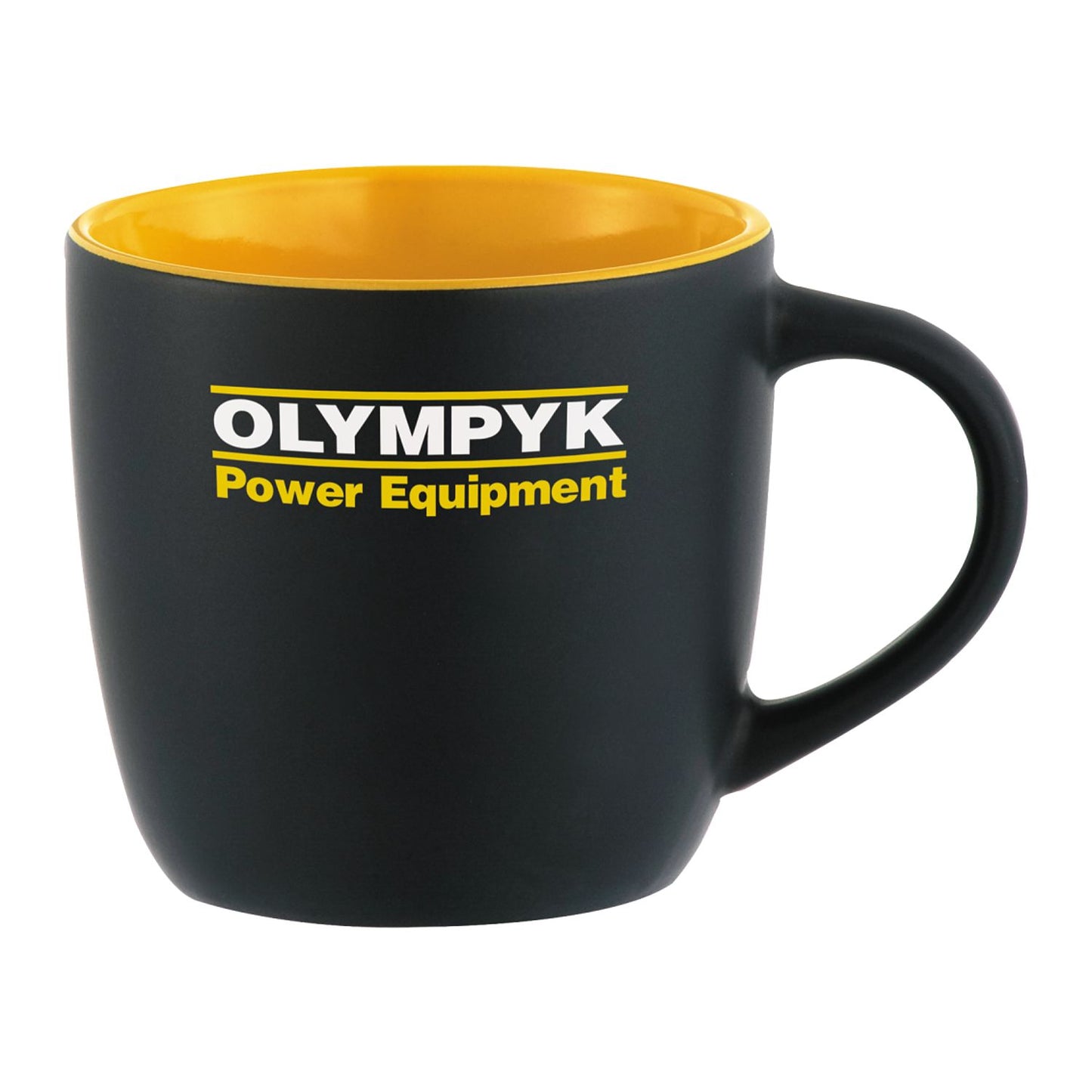 Riviera Electric 11oz Ceramic Mug - Black w/Yellow Lining