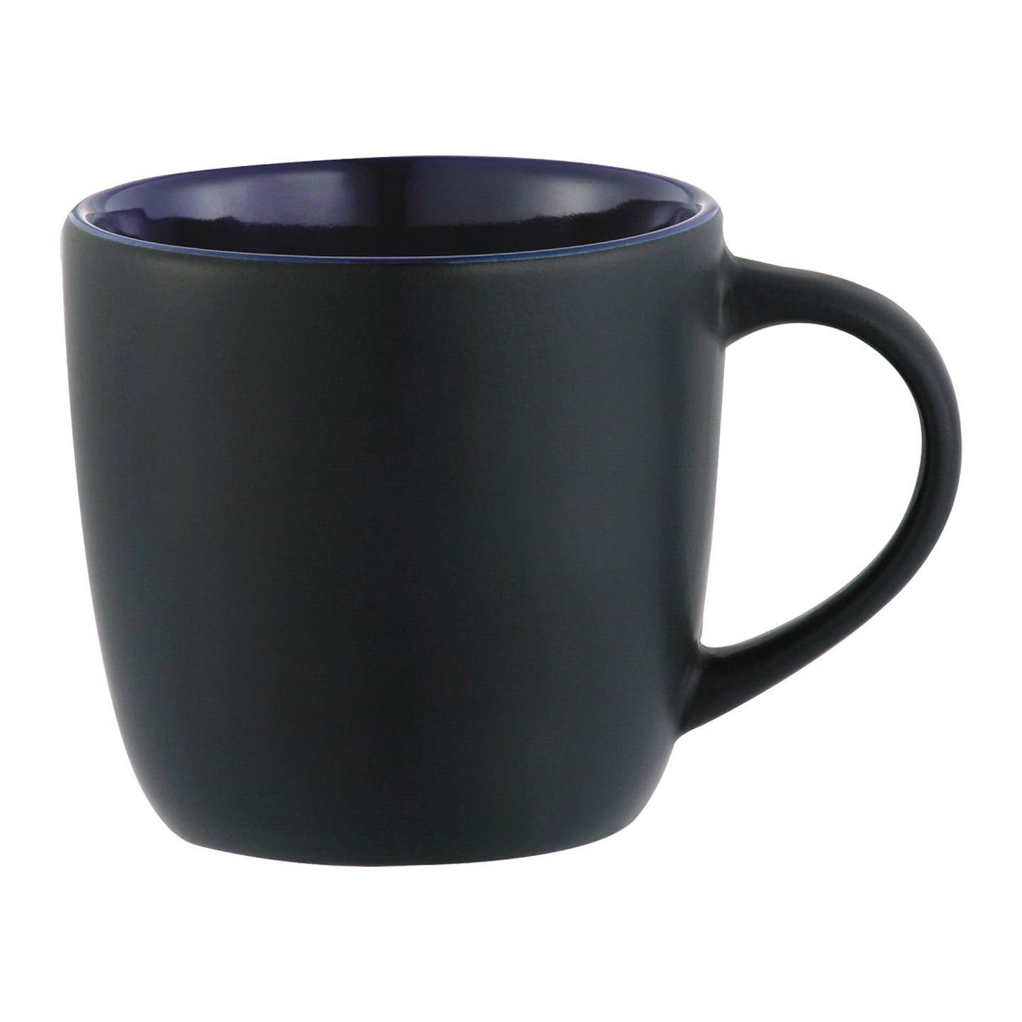 Riviera Electric 11oz Ceramic Mug - Black w/Blue Lining