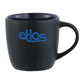 Riviera Electric 11oz Ceramic Mug - Black w/Blue Lining