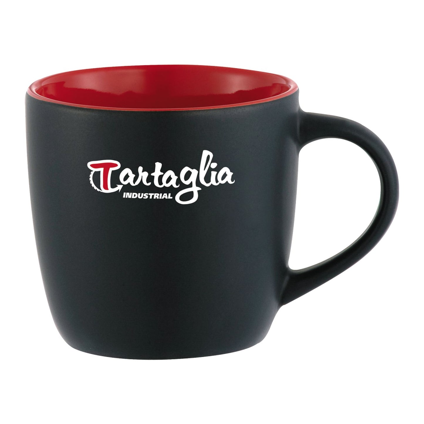 Riviera Electric 11oz Ceramic Mug - Black w/Red Lining