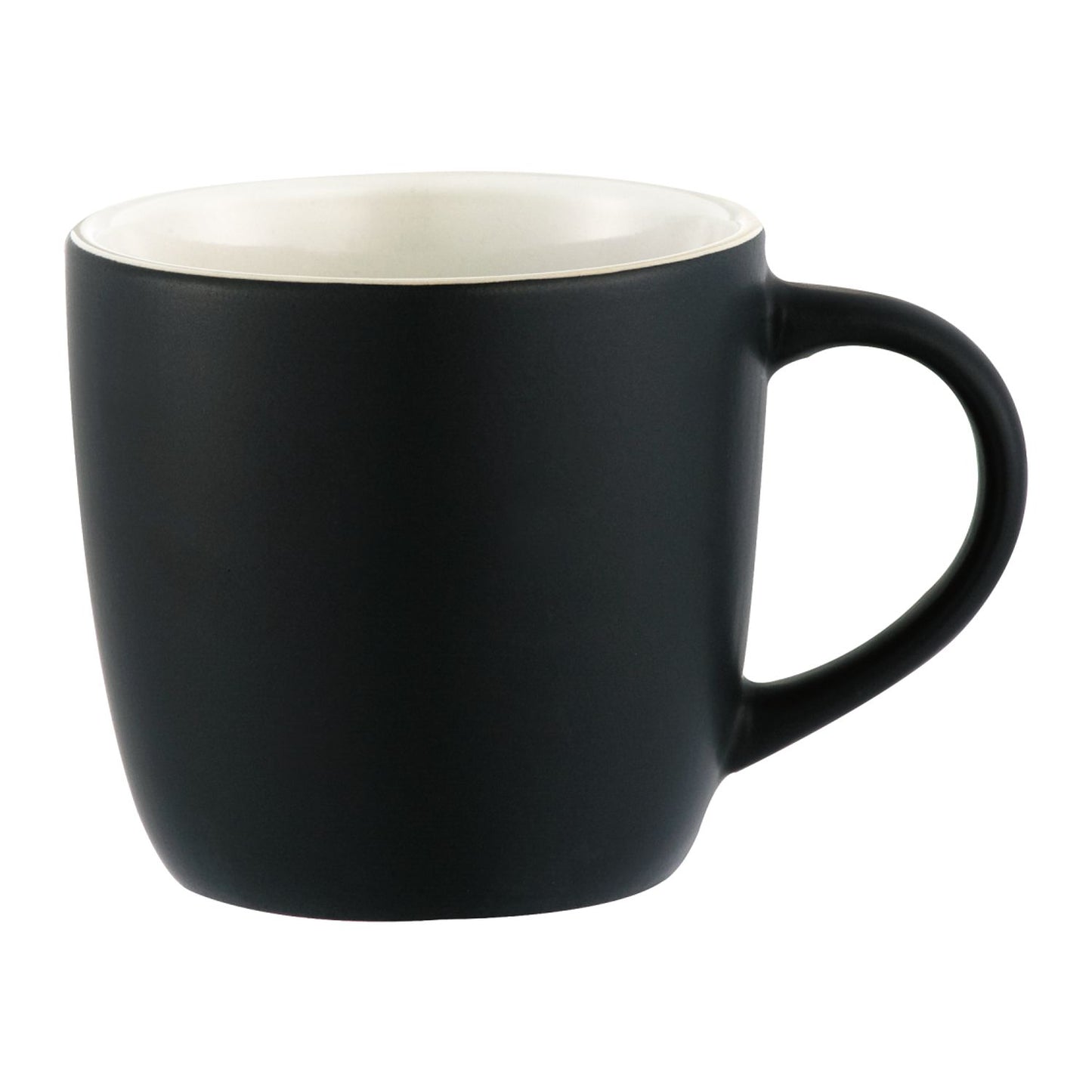 Riviera Electric 11oz Ceramic Mug - Black w/White Lining