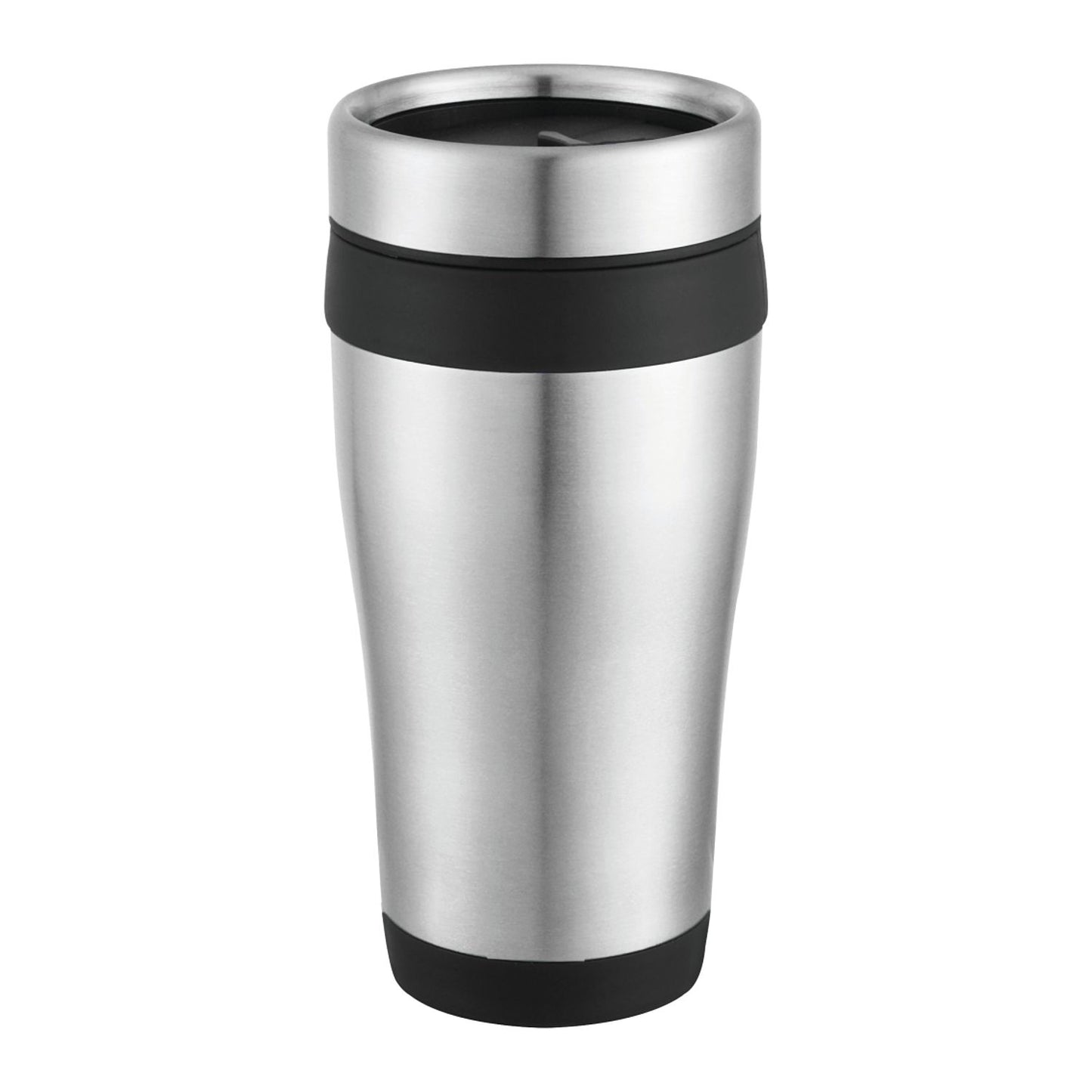 Carmel 16oz Travel Tumbler - Stainless Steel/Black