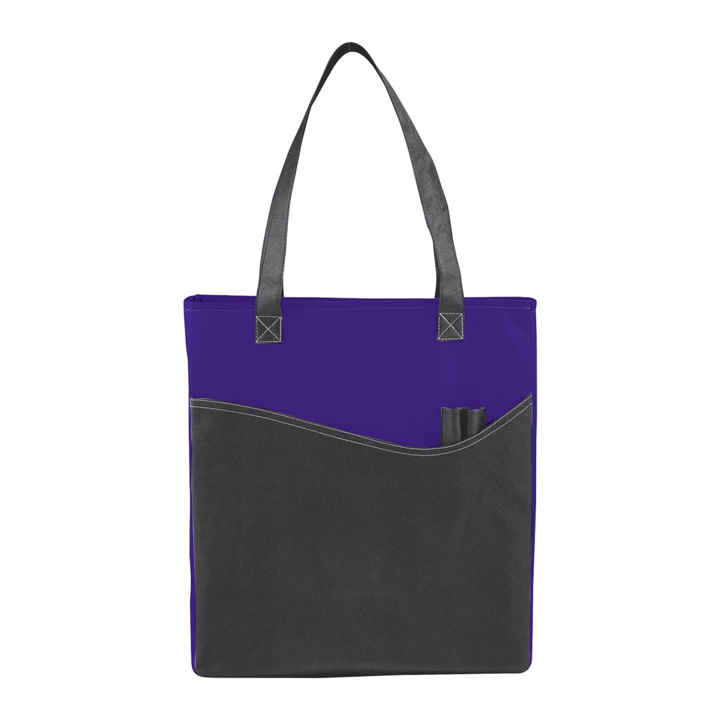 Rivers Pocket Non-Woven Convention Tote - Purple