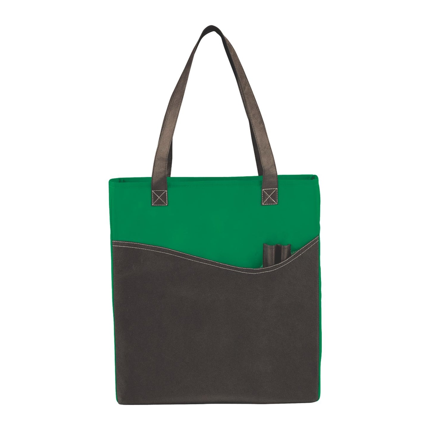 Rivers Pocket Non-Woven Convention Tote - Green