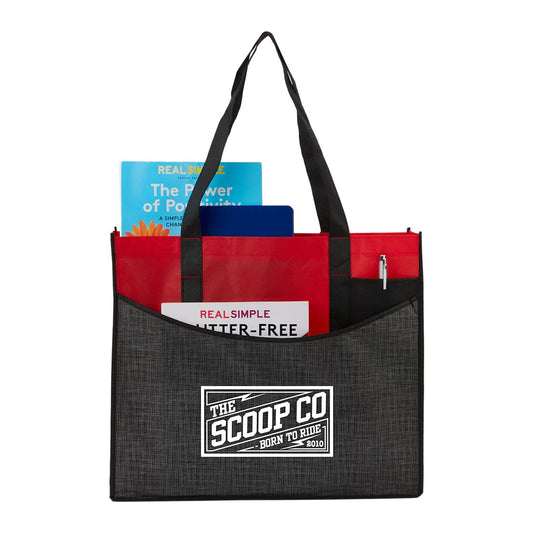 Brooke Recycled Non-Woven Convention Tote - Red