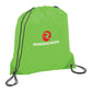 Oriole Polyester Drawstring Bag - Lime Green