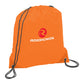 Oriole Polyester Drawstring Bag - Orange