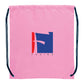 Oriole Polyester Drawstring Bag - Pink