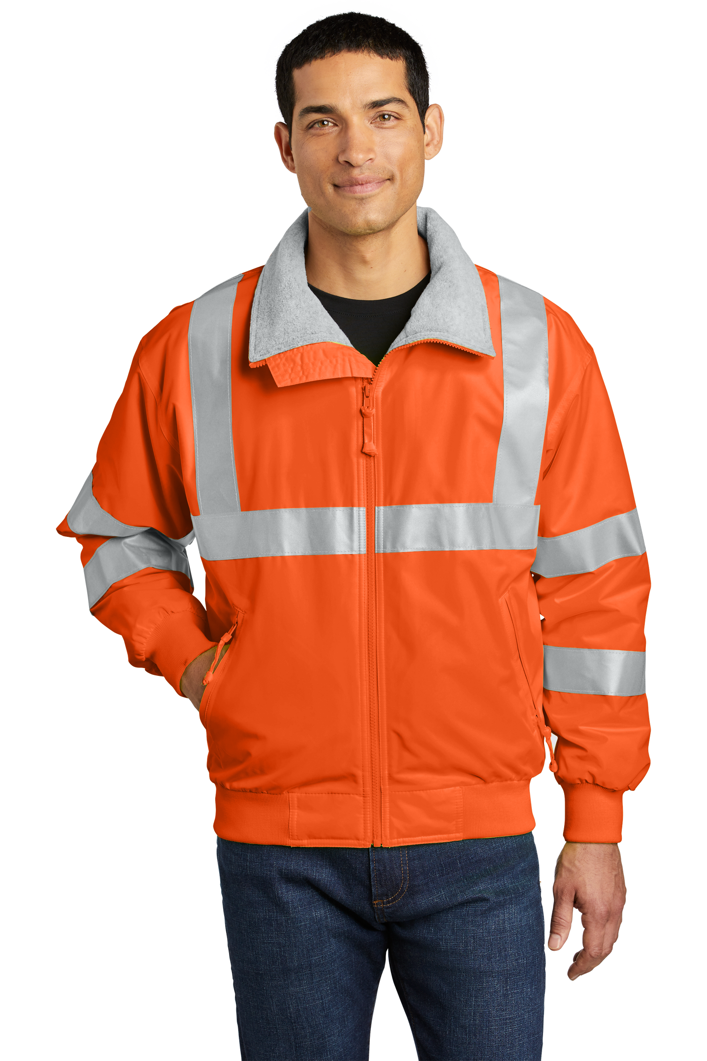 Port Authority® Enhanced Visibility Challenger™ Jacket with Reflective Taping - Safety Orange