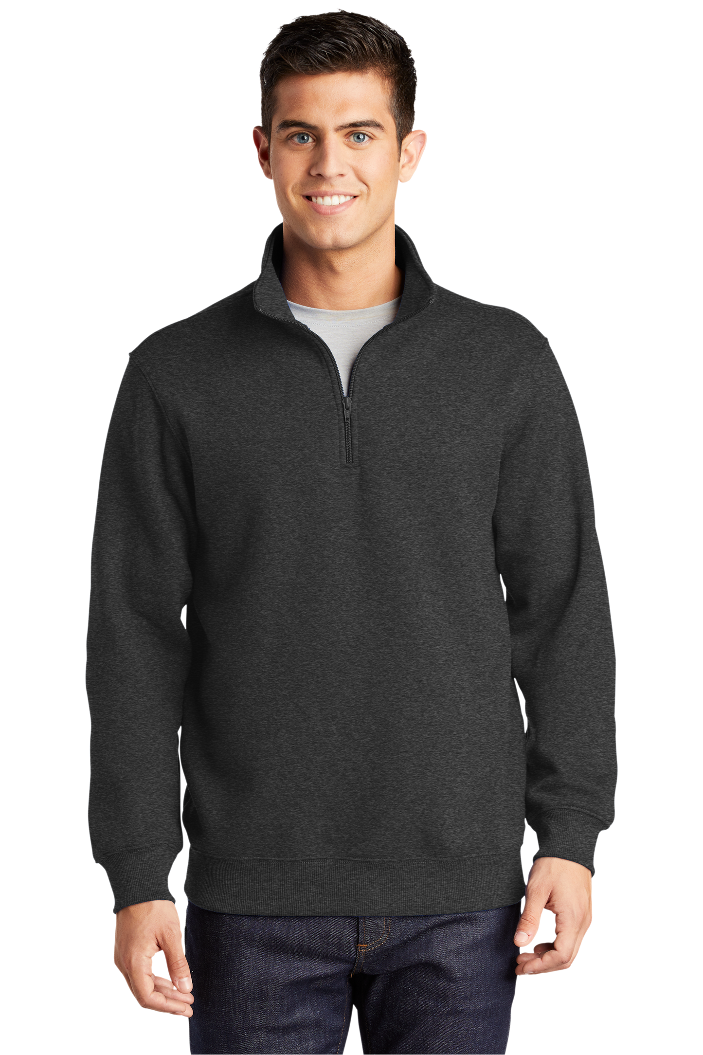 Sport-Tek® 1/4-Zip Sweatshirt - Graphite Heather