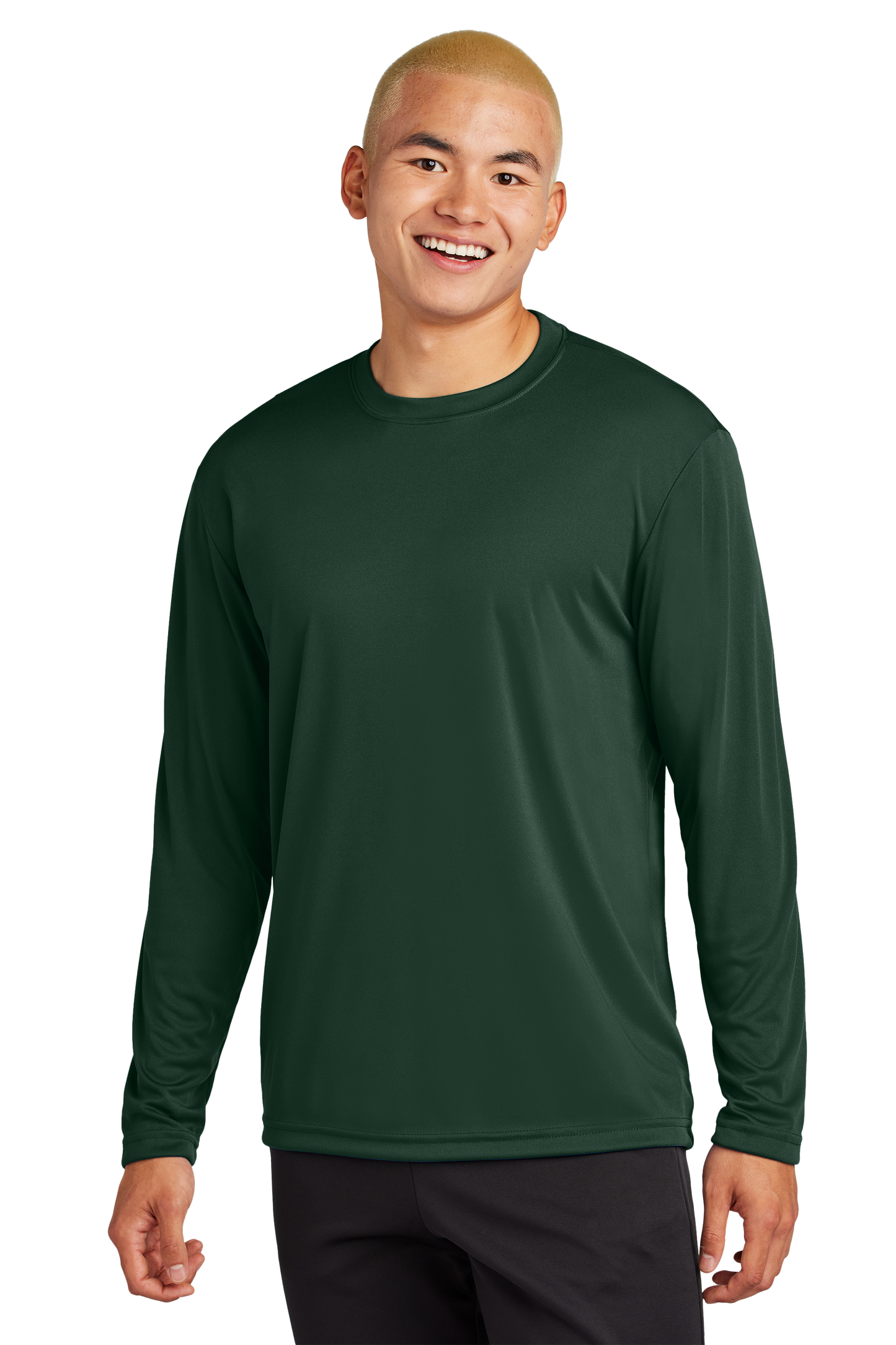 Sport-Tek® Long Sleeve PosiCharge® Competitor™ Tee - Forest Green