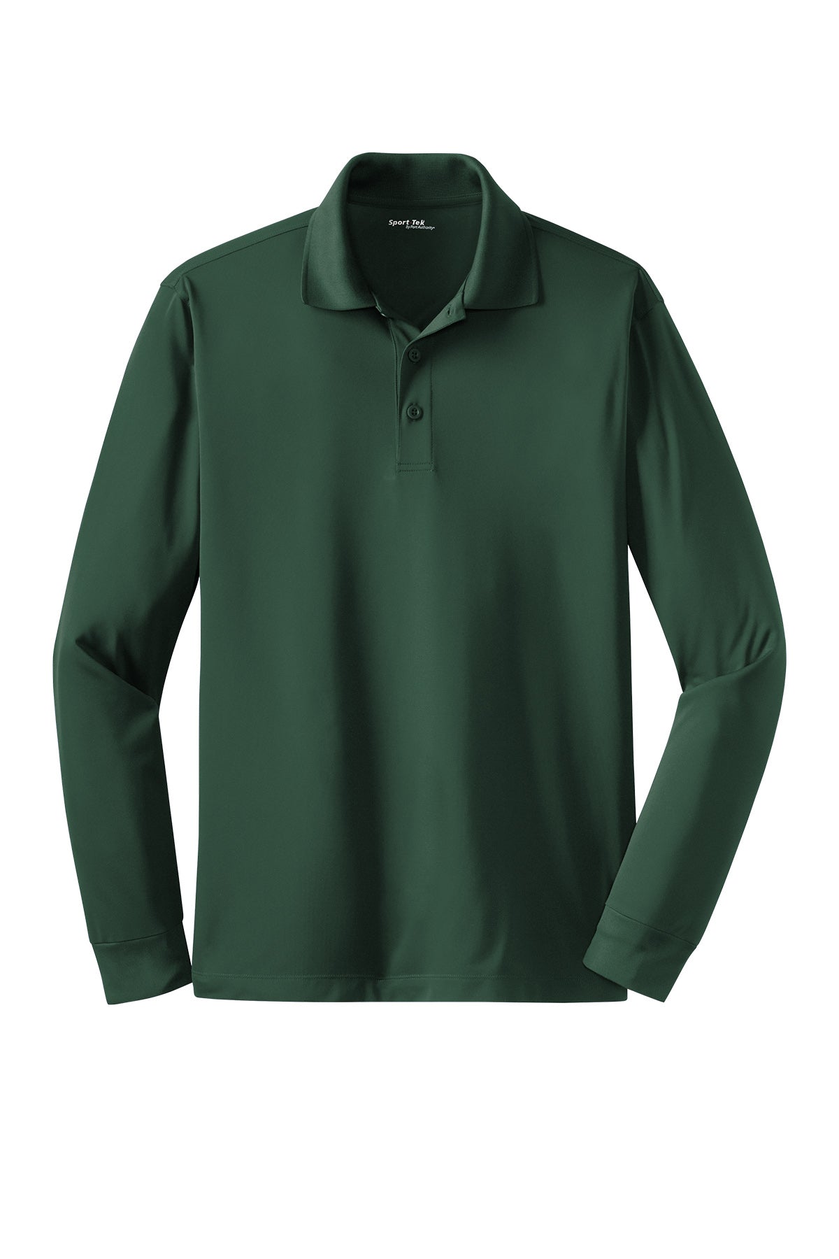 Sport-Tek® Long Sleeve Micropique Sport-Wick® Polo - Forest Green