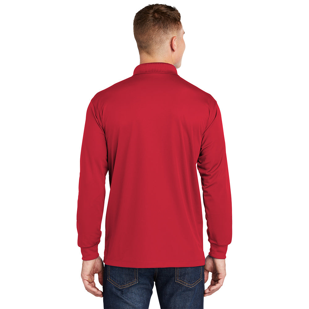 Sport-Tek® Long Sleeve Micropique Sport-Wick® Polo - True Red