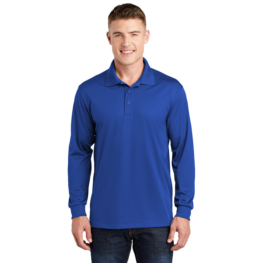 Sport-Tek® Long Sleeve Micropique Sport-Wick® Polo - True Royal