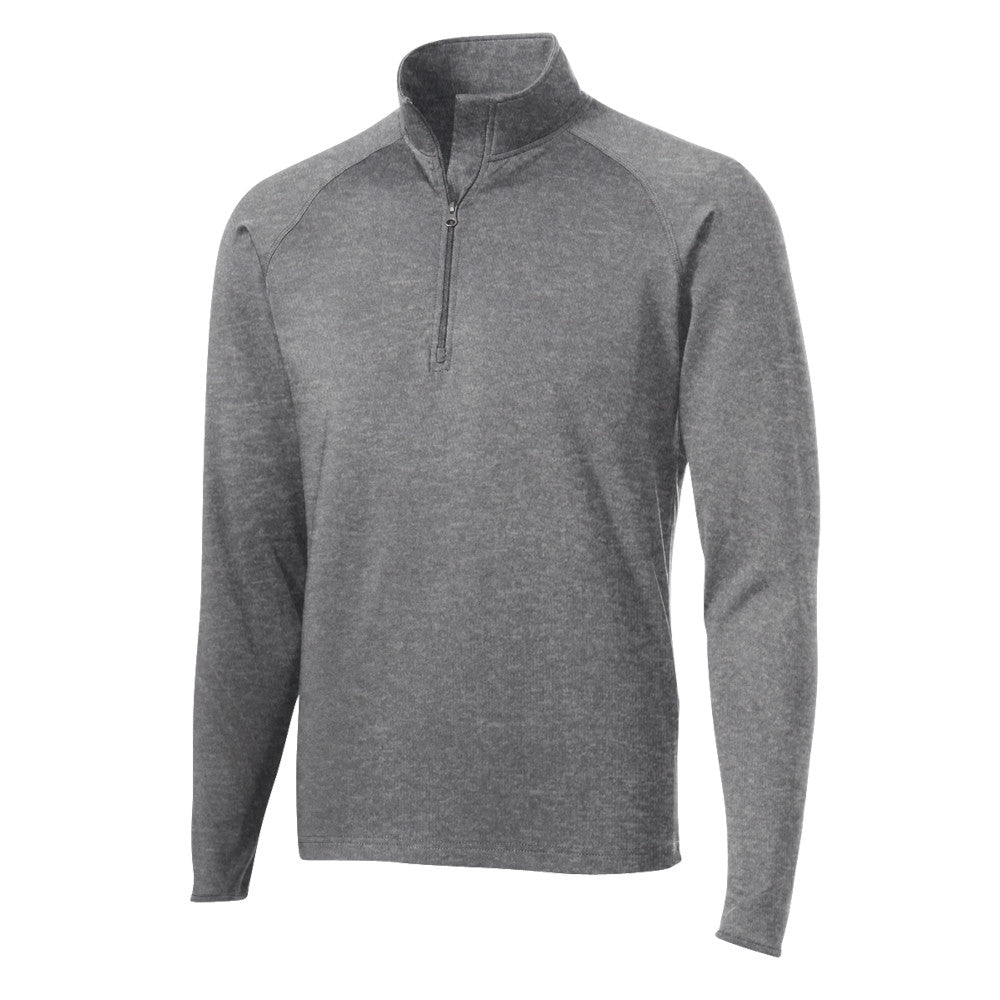 Sport-Tek® Sport-Wick® Stretch 1/4-Zip Pullover - Charcoal Grey Heather