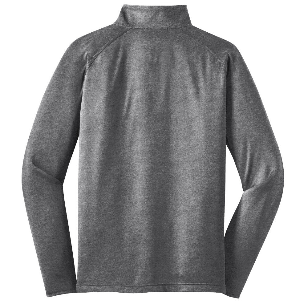 Sport-Tek® Sport-Wick® Stretch 1/4-Zip Pullover - Charcoal Grey Heather