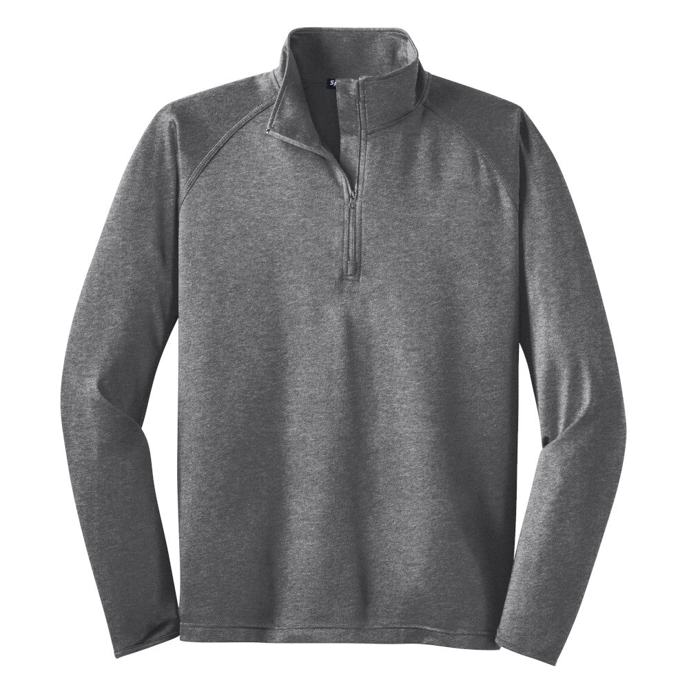 Sport-Tek® Sport-Wick® Stretch 1/4-Zip Pullover - Charcoal Grey Heather