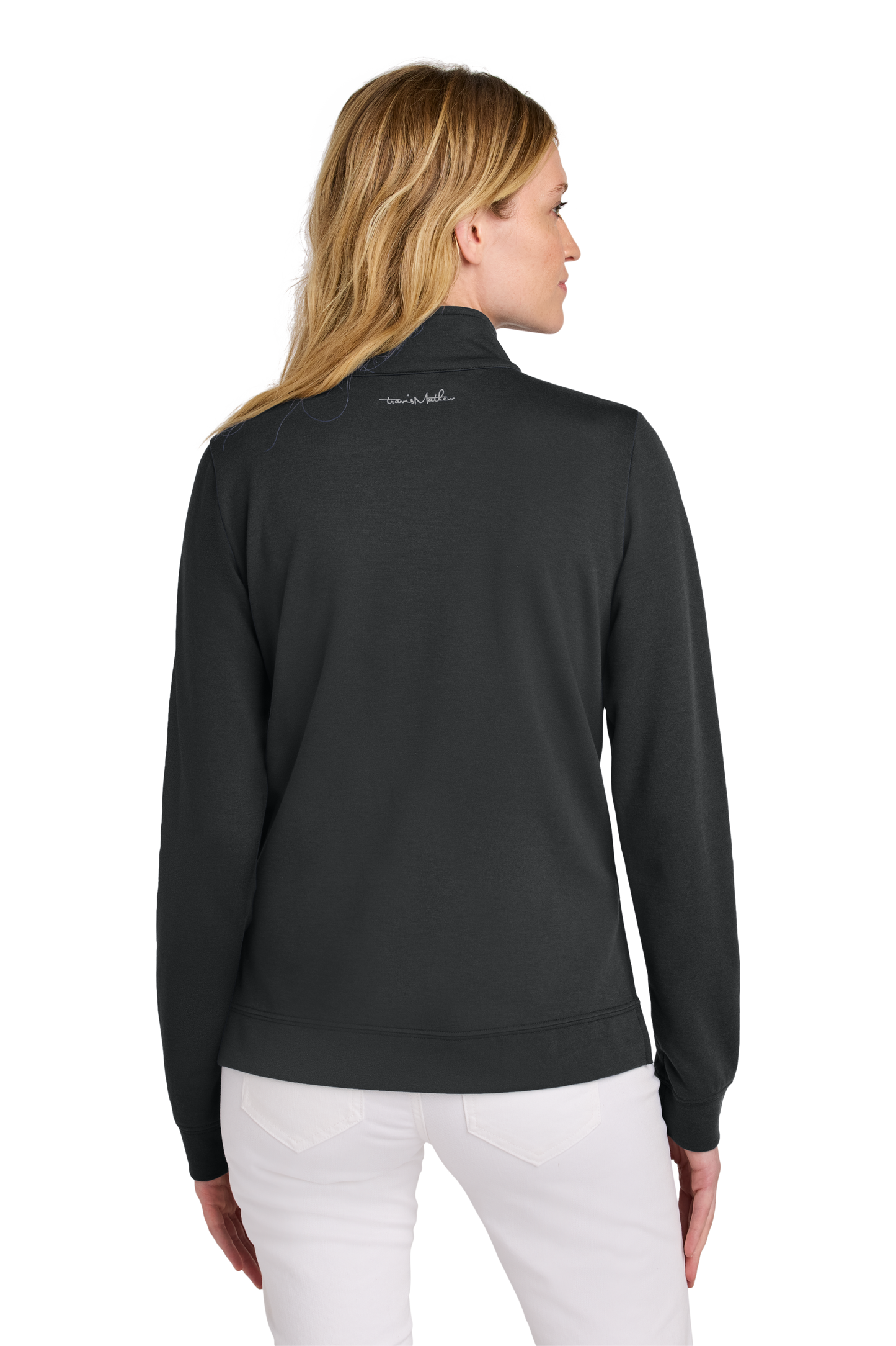 TravisMathew Women’s Coveside 1/2-Zip - Black