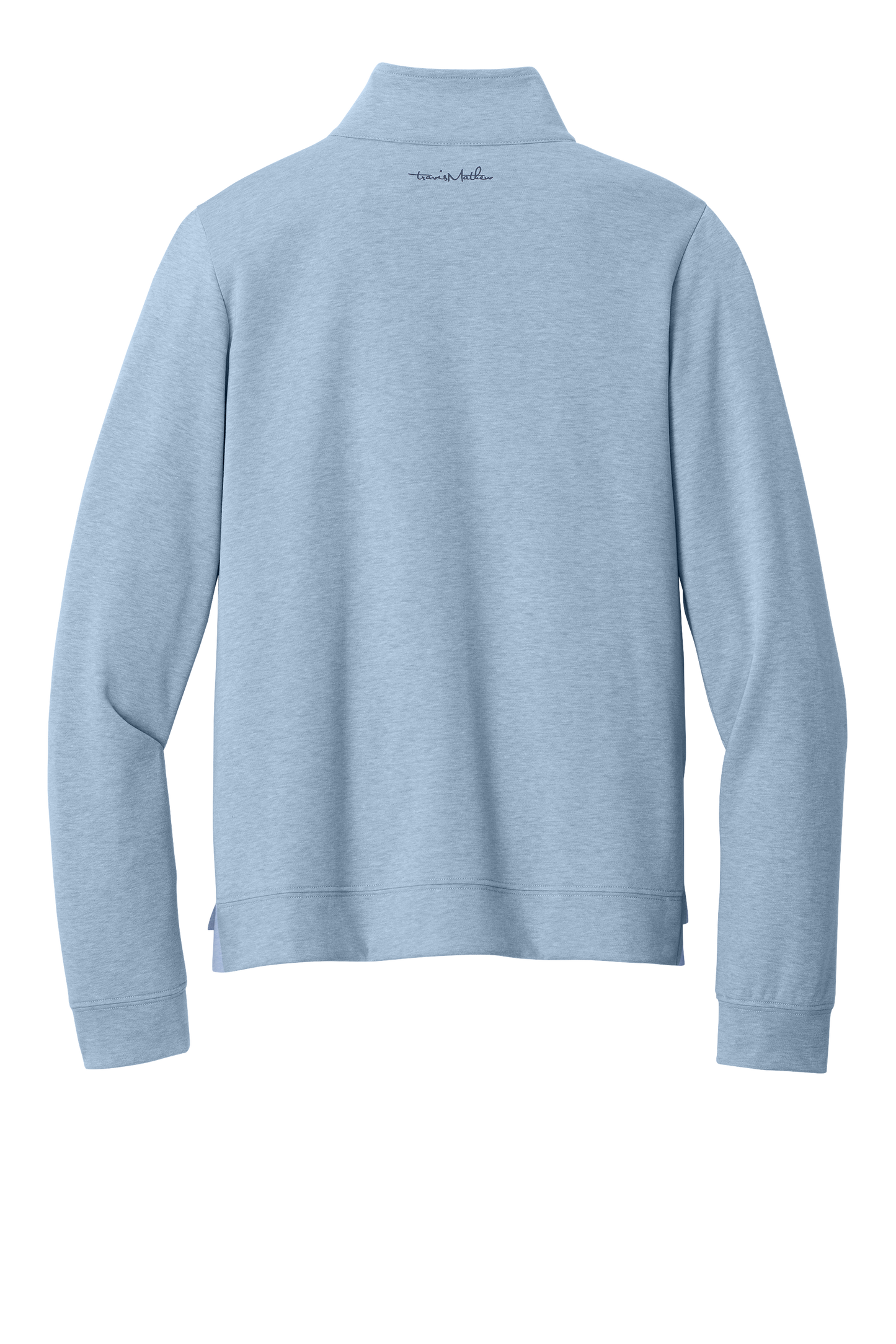 TravisMathew Women’s Coveside 1/2-Zip - Light Blue Heather