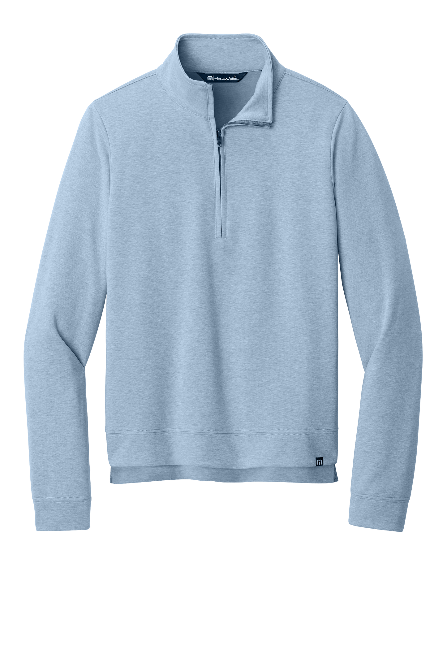 TravisMathew Women’s Coveside 1/2-Zip - Light Blue Heather