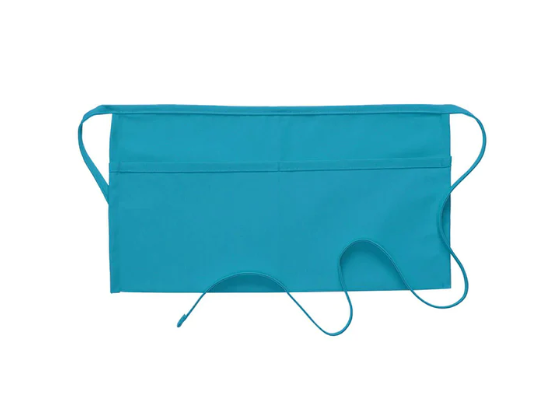 Deluxe Pocket Waist Apron (two pockets) - Turquoise