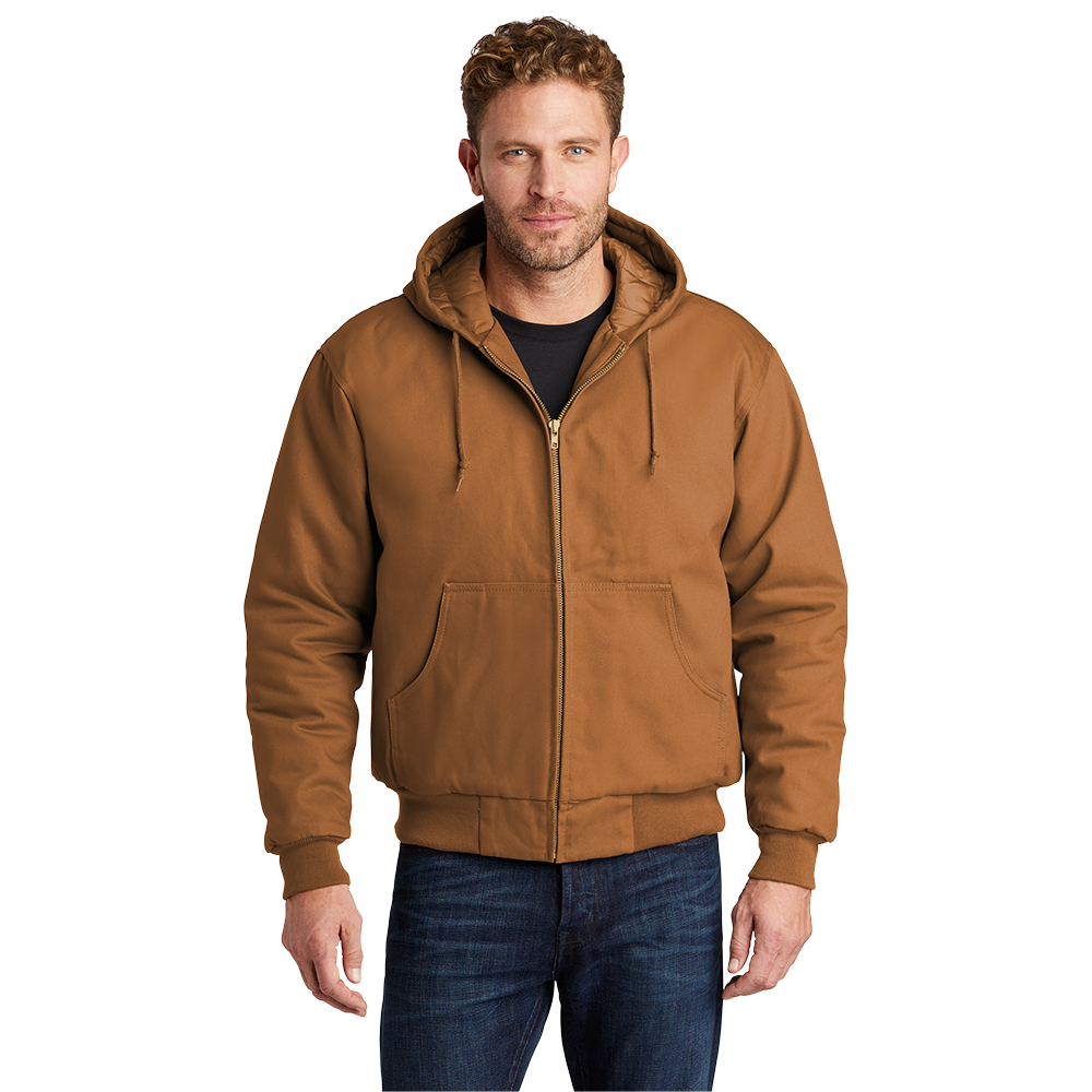 CornerStone® - Duck Cloth Hooded Work Jacket - Duck Brown