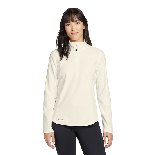 Eddie Bauer® Women's 1/2-Zip Microfleece Jacket - Ivory