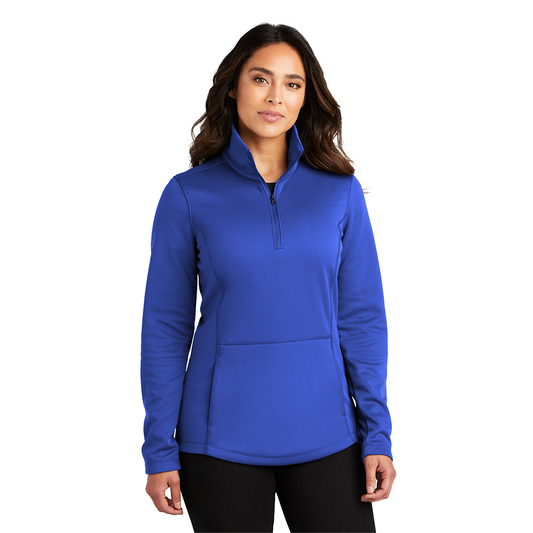 Port Authority® Women's Smooth Fleece 1/4-Zip - True Royal