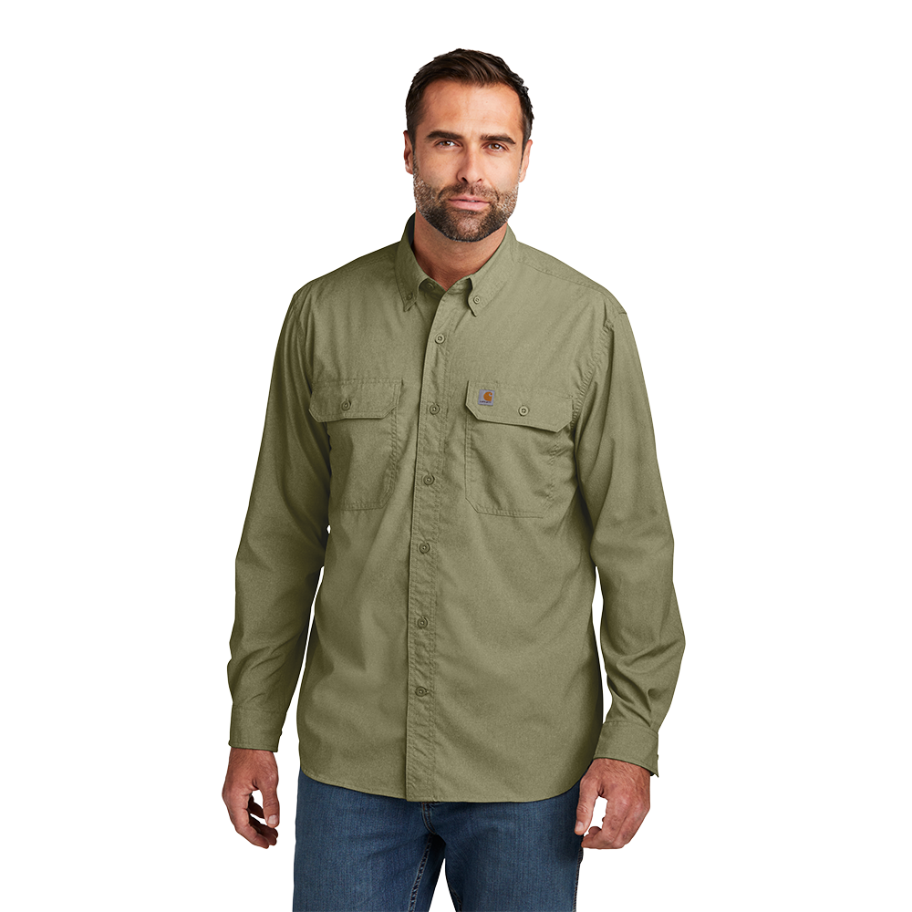 Carhartt Force® Solid Long Sleeve Shirt - Burnt Olive