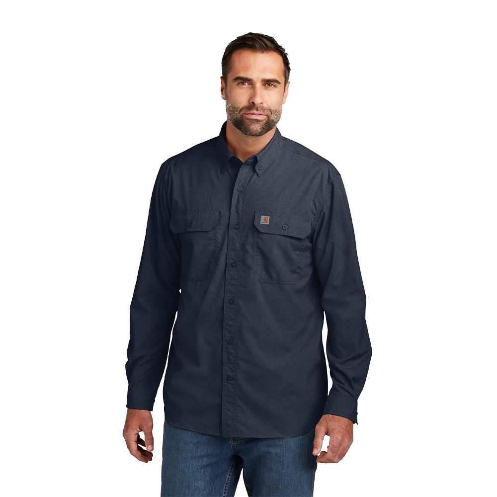 Carhartt Force® Solid Long Sleeve Shirt - Navy