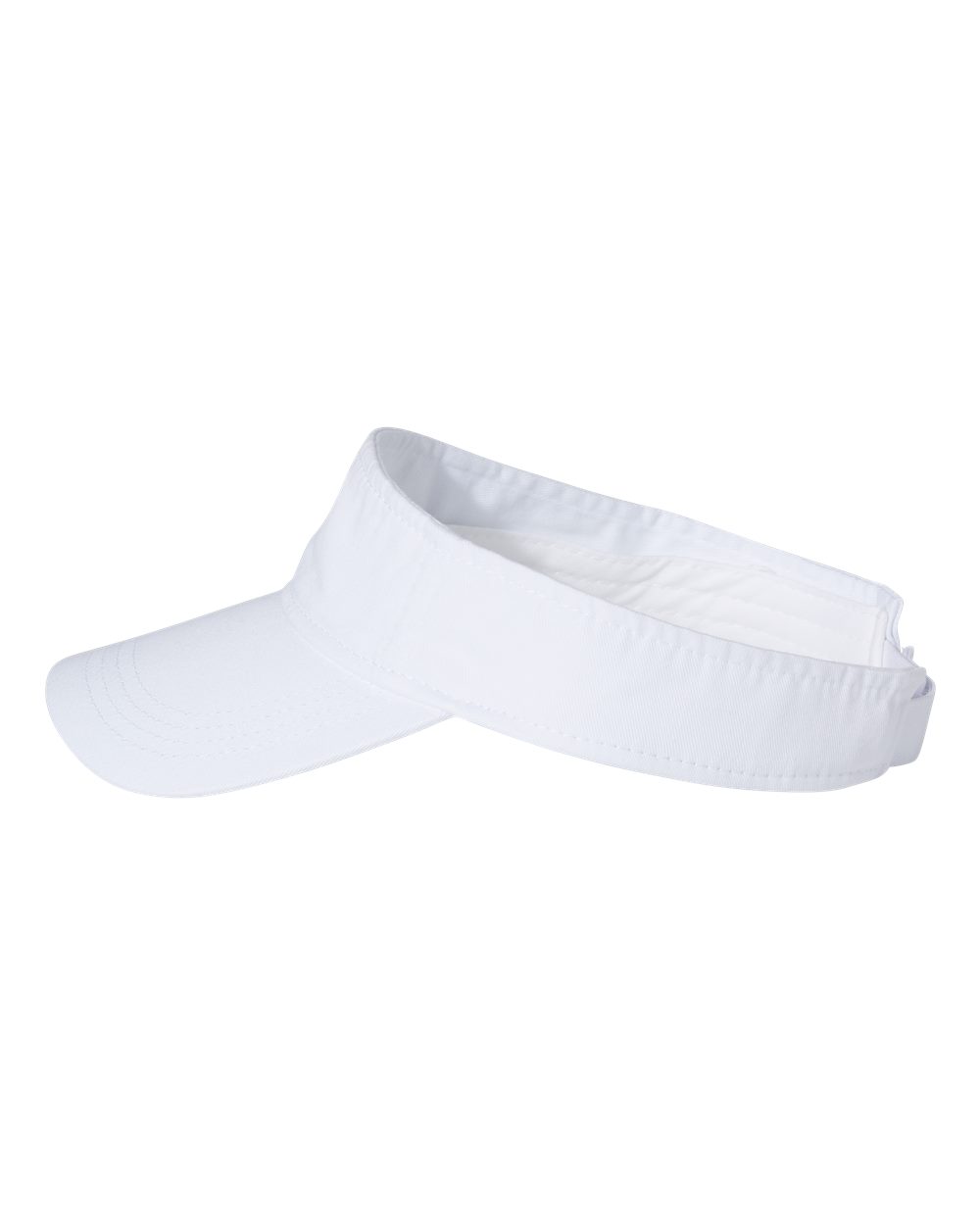 Valucap - Bio-Washed Visor - White