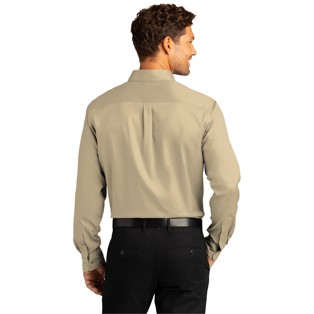 Port Authority® Long Sleeve SuperPro React™ Twill Shirt - Wheat