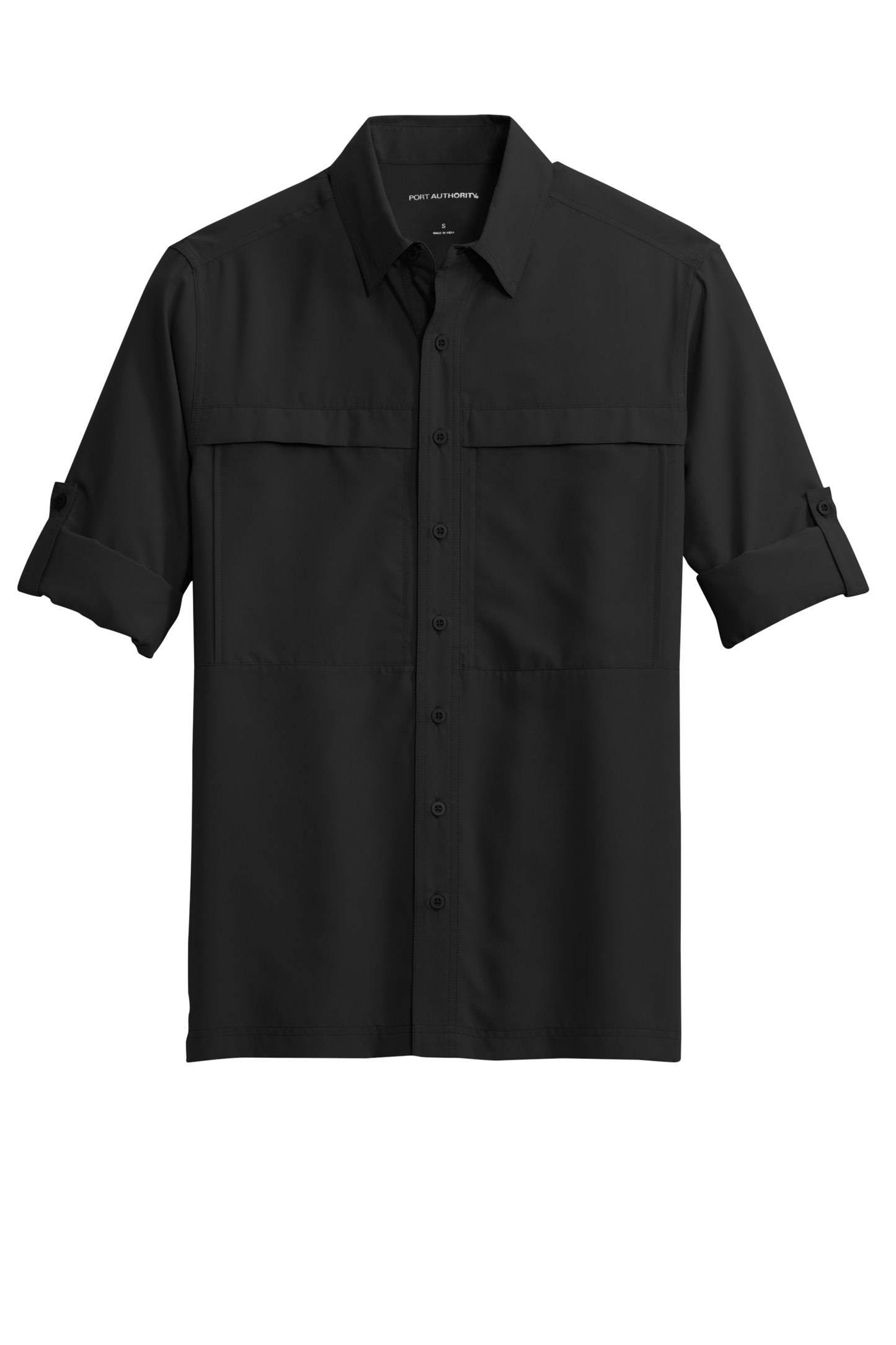 Port Authority® Long Sleeve UV Daybreak Shirt - Deep Black