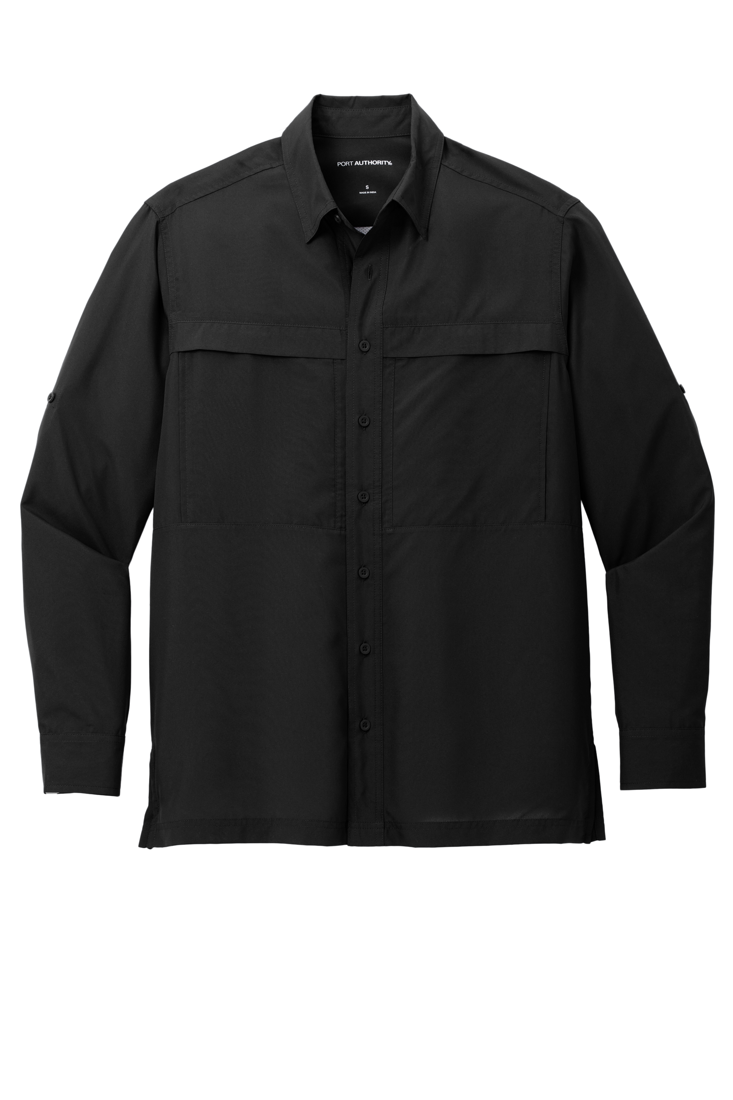 Port Authority® Long Sleeve UV Daybreak Shirt - Deep Black