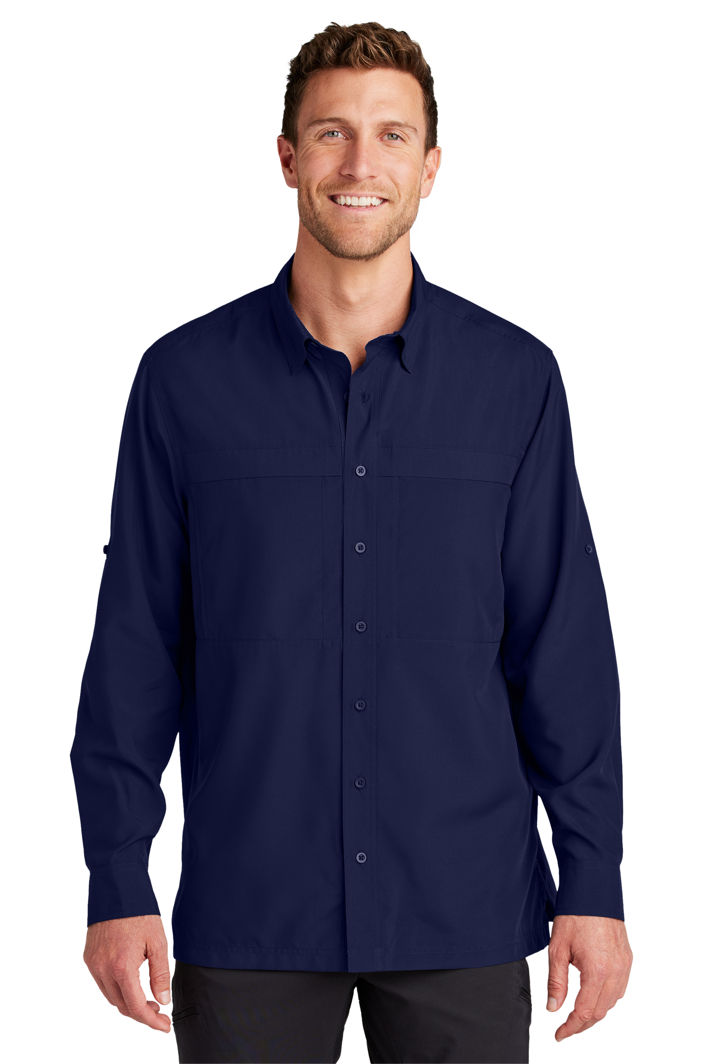 Port Authority® Long Sleeve UV Daybreak Shirt - True Navy