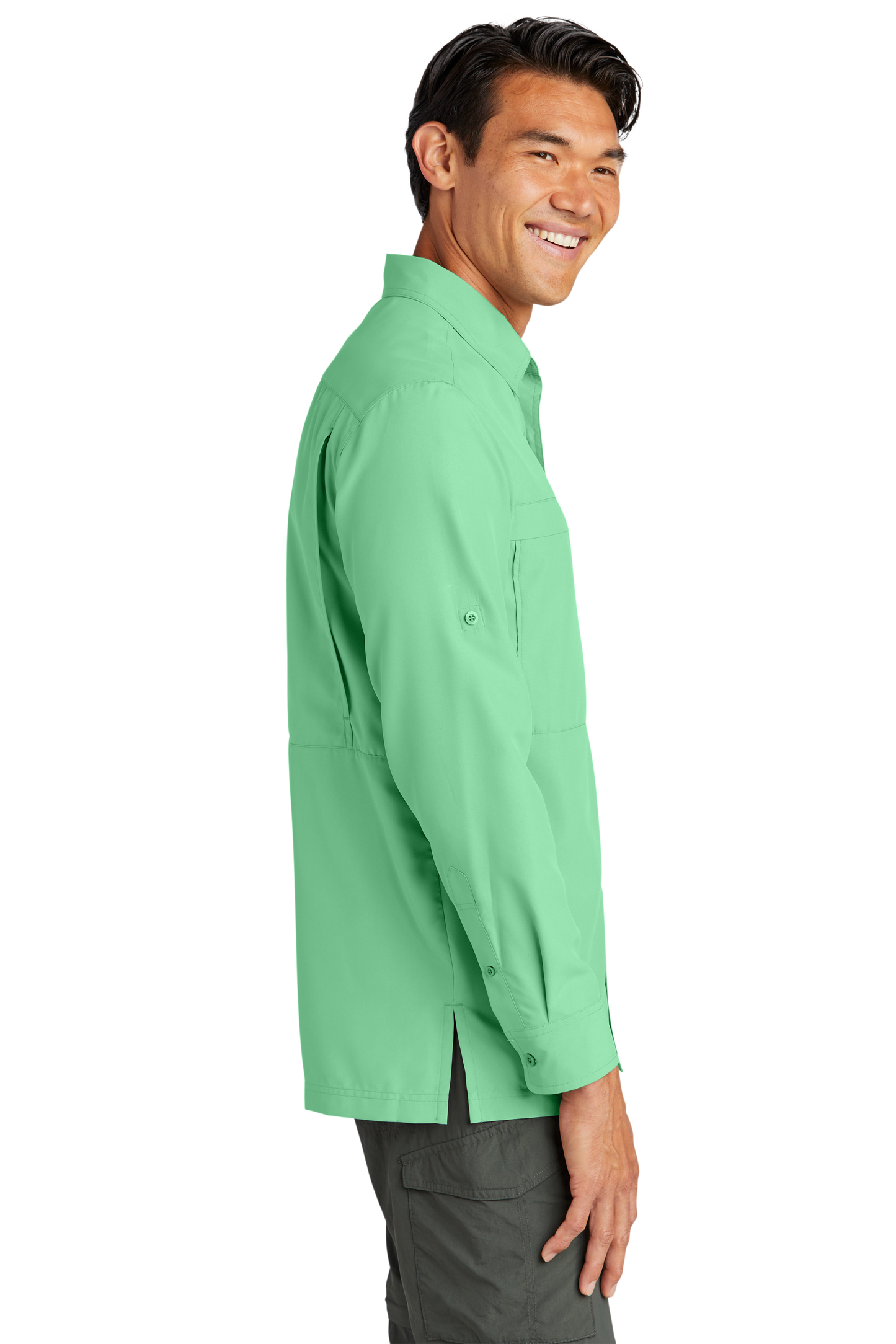 Port Authority® Long Sleeve UV Daybreak Shirt - Bright Seafoam