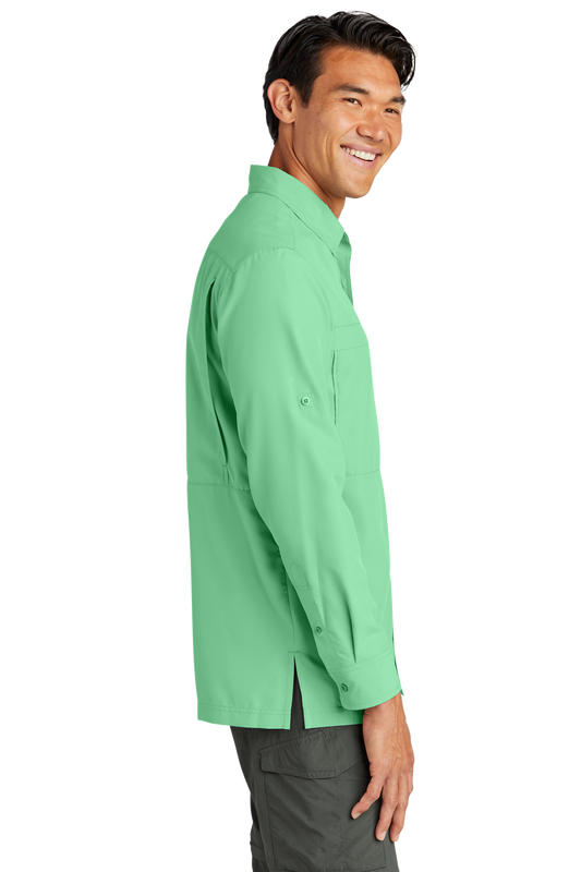 Port Authority® Long Sleeve UV Daybreak Shirt - Bright Seafoam