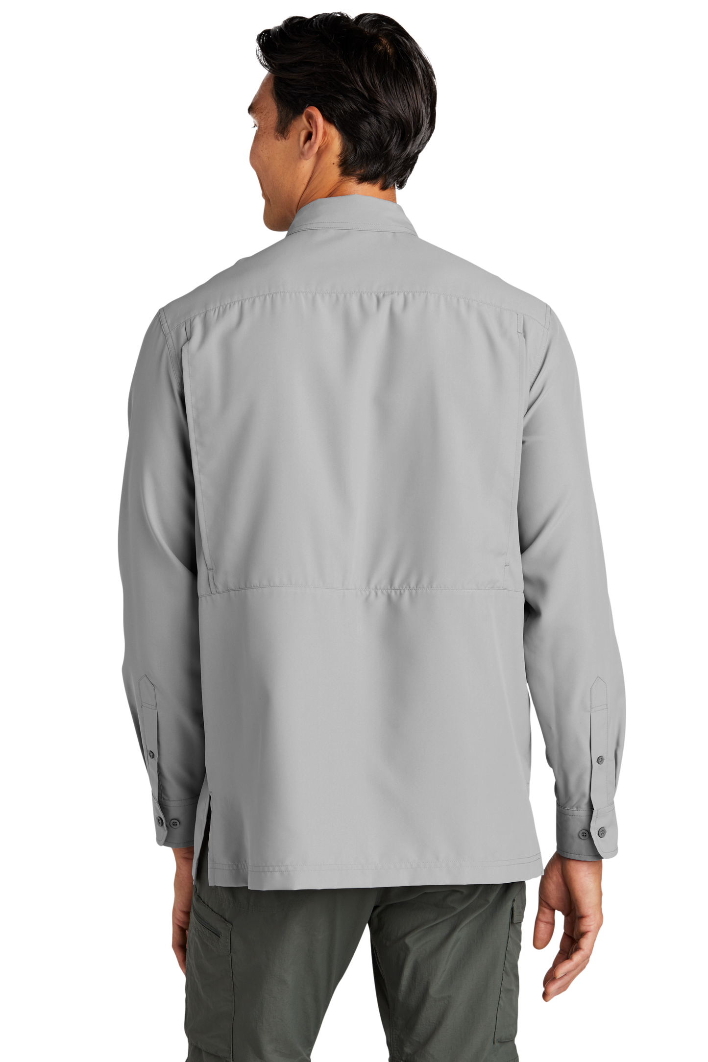 Port Authority® Long Sleeve UV Daybreak Shirt - Gusty Grey