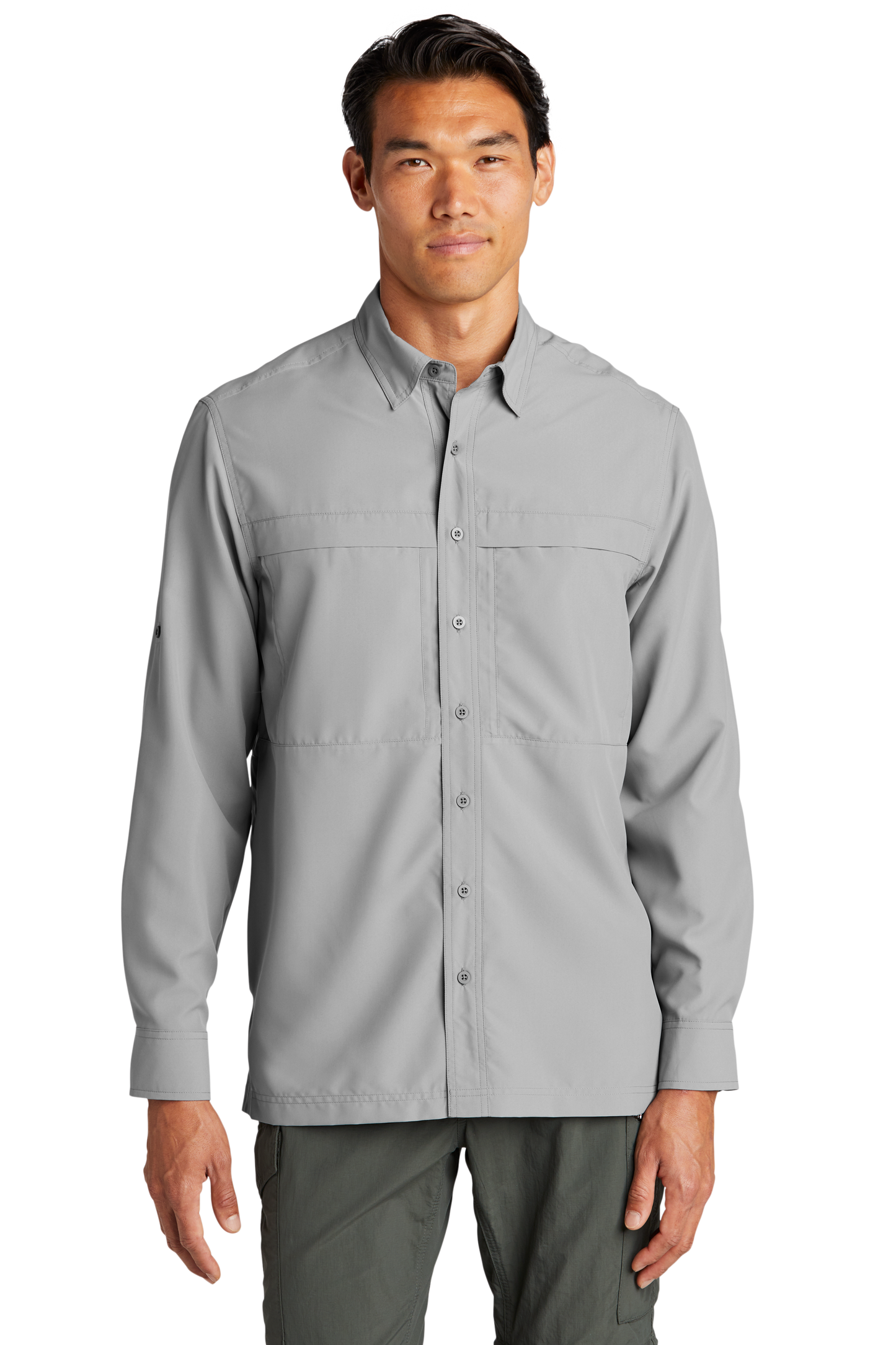 Port Authority® Long Sleeve UV Daybreak Shirt - Gusty Grey