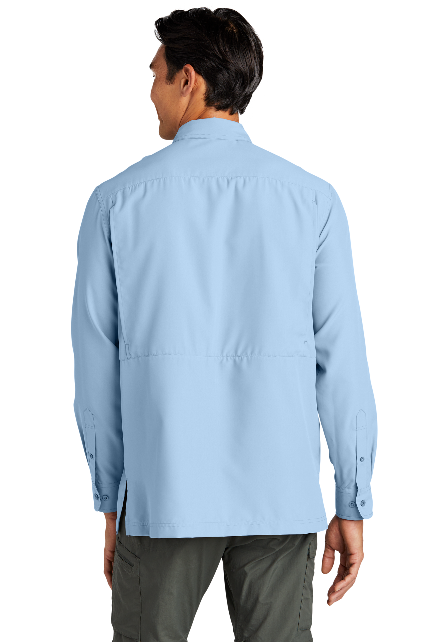 Port Authority® Long Sleeve UV Daybreak Shirt - Light Blue