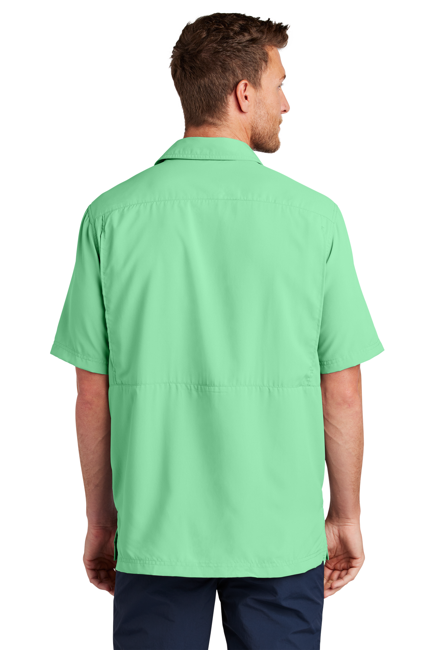 Port Authority® Short Sleeve UV Daybreak Shirt - Bright Seafoam