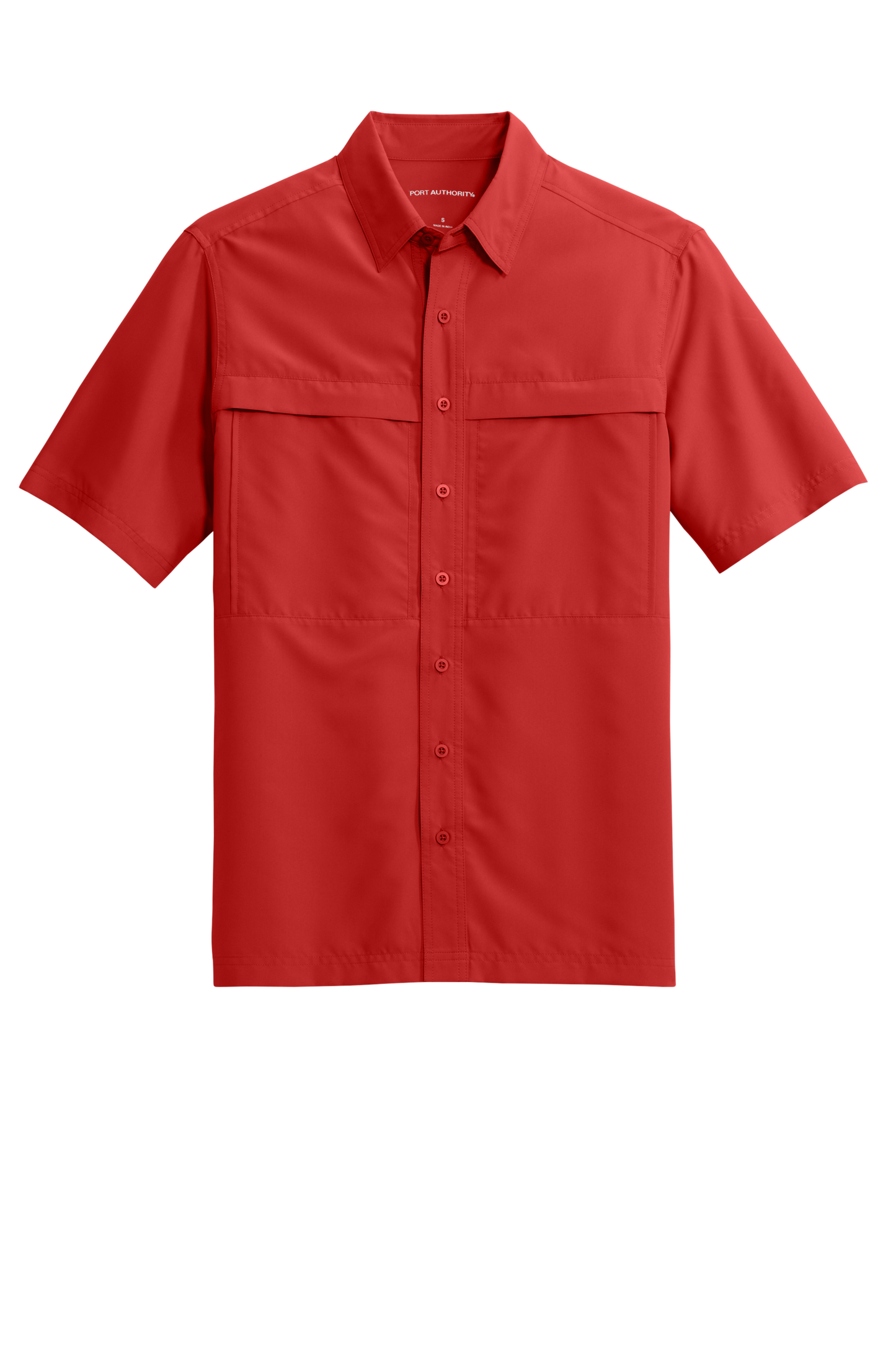 Port Authority® Short Sleeve UV Daybreak Shirt - Rich Red