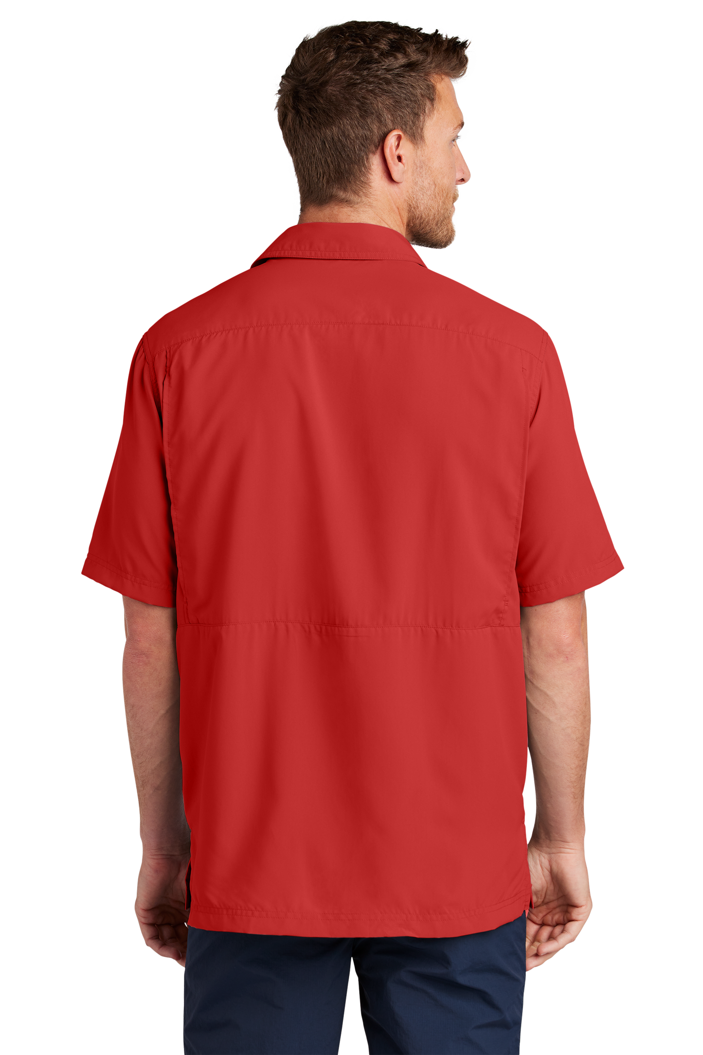 Port Authority® Short Sleeve UV Daybreak Shirt - Rich Red