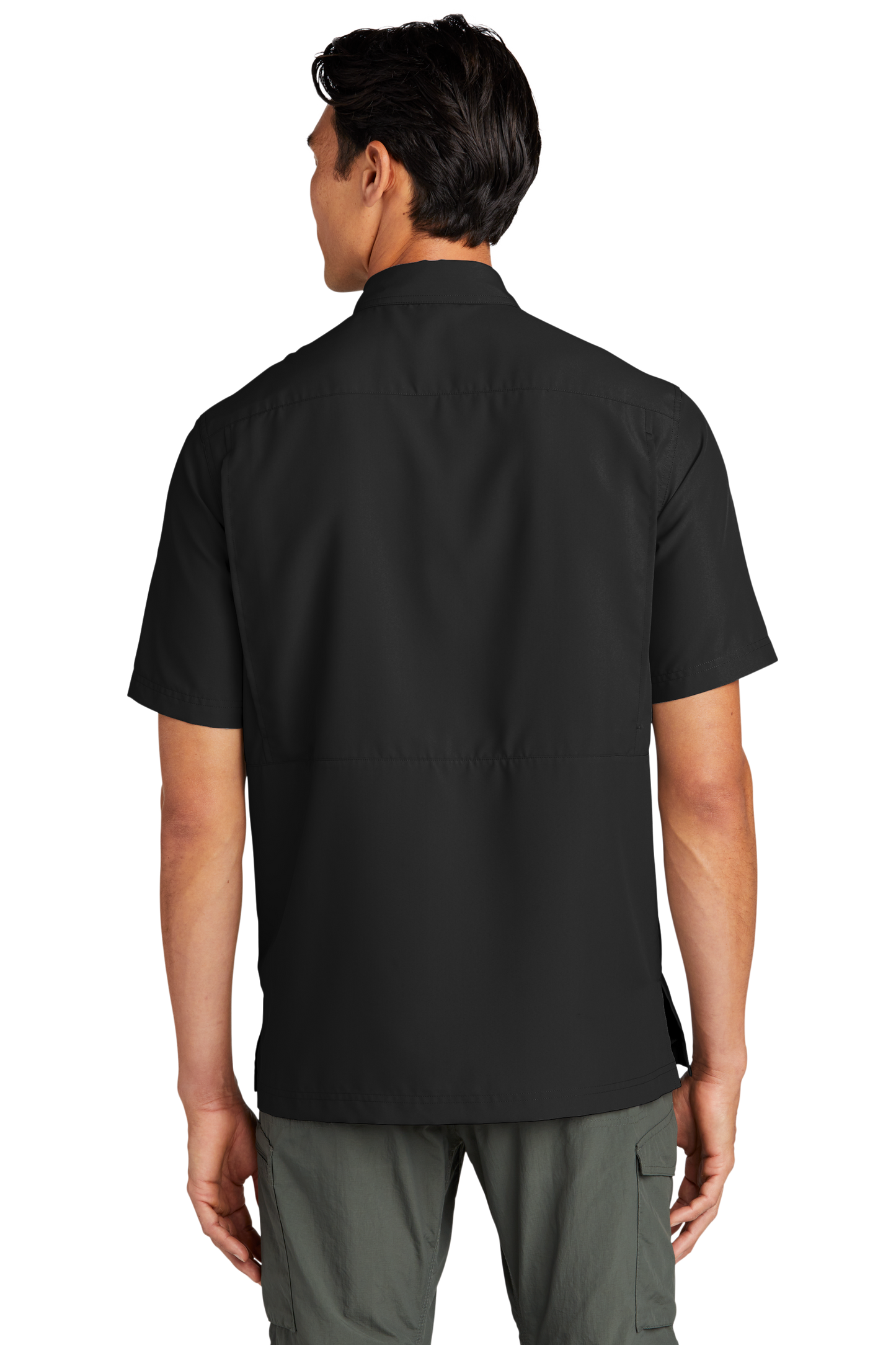 Port Authority® Short Sleeve UV Daybreak Shirt - Deep Black