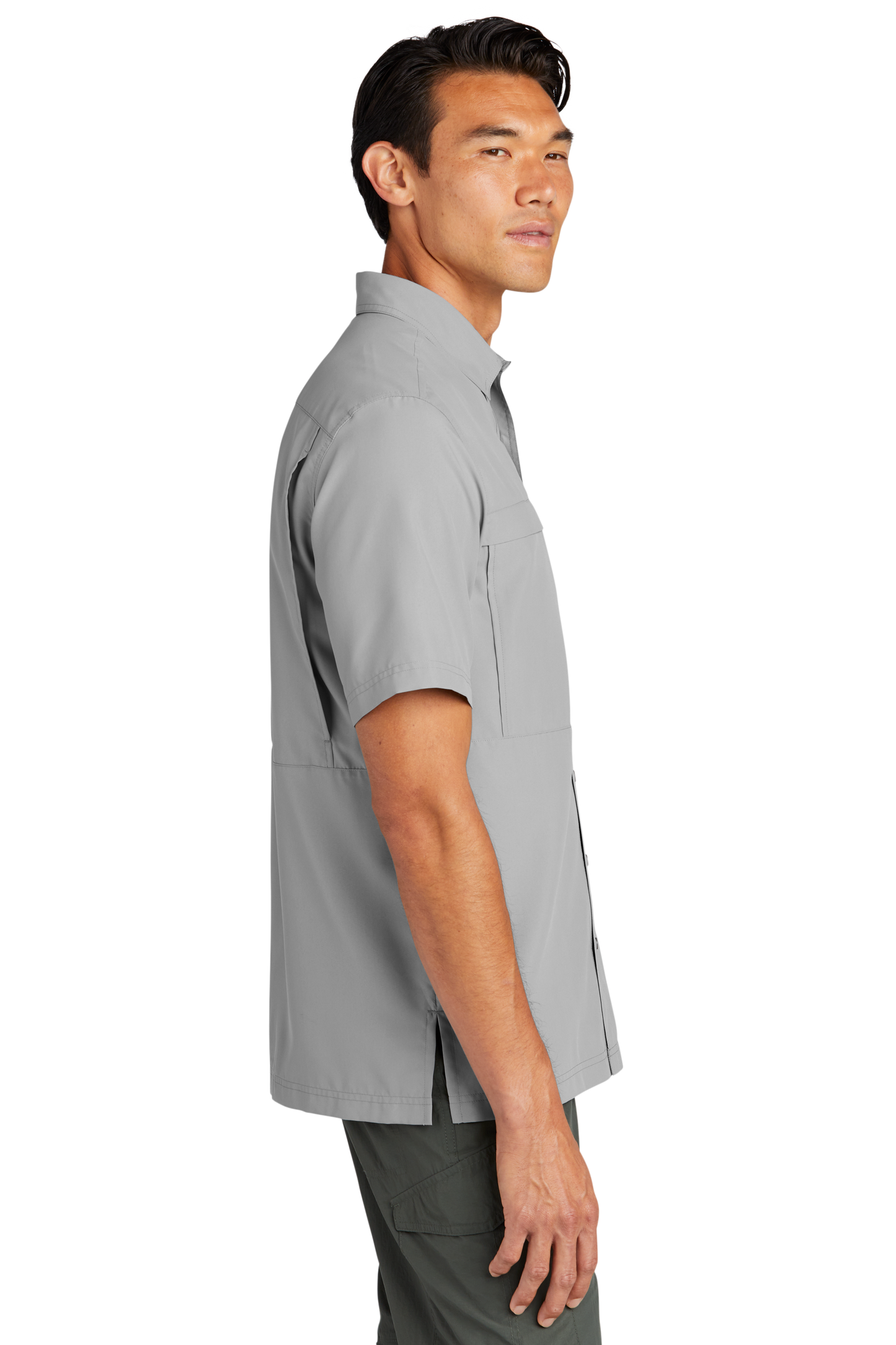 Port Authority® Short Sleeve UV Daybreak Shirt - Gusty Grey